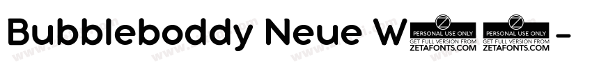 Bubbleboddy Neue W05字体转换